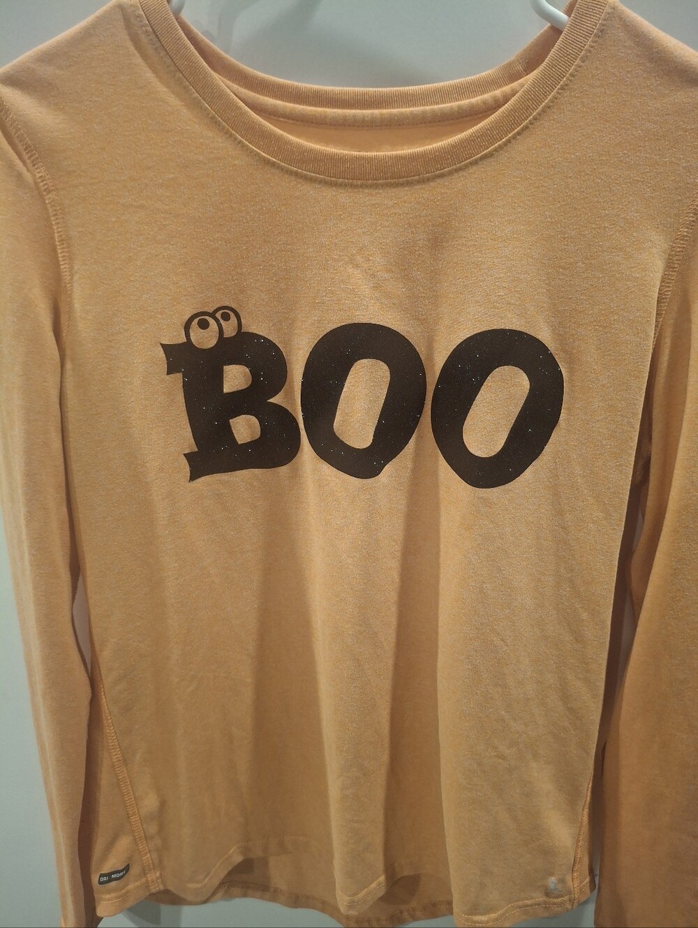 Women's  'Boo' Long-Sleeve Tee - Orange